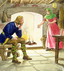 King Alfred burning the cakes, from 
